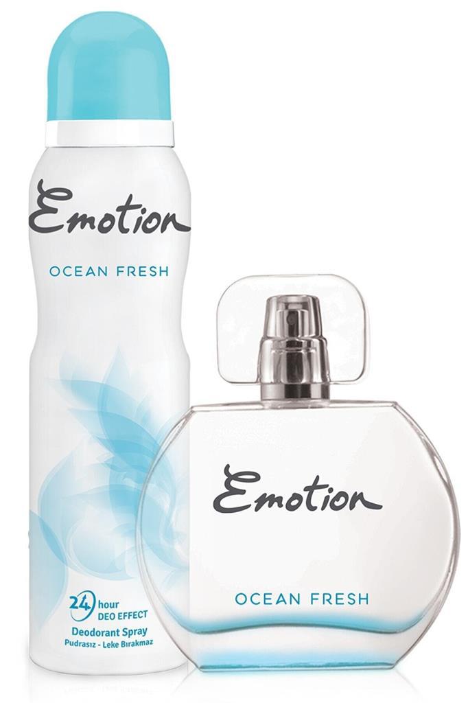 Emotion Ocean Fresh EDT Meyvemsi Kadın Parfüm 50 ml & Emotion Ocean Fresh Deodorant 150 ml 